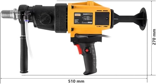 Kernbohrgerät Handgeführt ⌀ 8–112 mm an Kernbohrständer - Diamant Kernbohrmaschine 3960 U/min - Kernlochbohrmaschine 3 Gänge 1500 W für Nass und