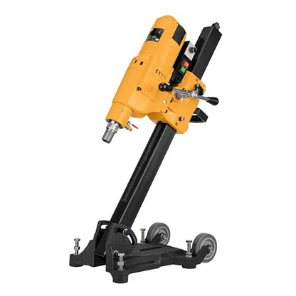 Kernbohrgerät 3950 W an Neigbarer Kernbohrständer mit Transportrollen - Diamant Kernbohrmaschine 580 U/min – Kernbohreinheit 230 V mit