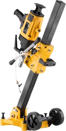 Kernbohrgerät Handgeführt ⌀22–202 mm an Neigbarer Kernbohrständer - Diamant Kernbohrmaschine 1400 U/min mit PRCD-Schutzschalter –