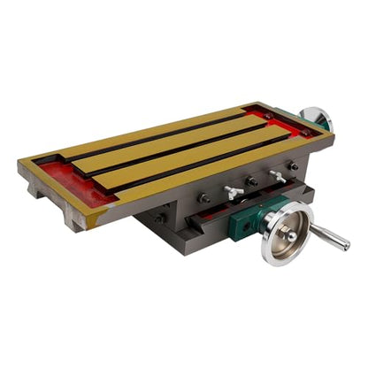 2-Achsen XY FräSmaschine, 270x125mm Mini Metalldrehmaschine BohrstäNder Multifunktion Kreuztisch FräStisch Koordinatentisch Arbeitstisch FräSen