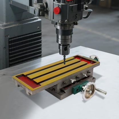 Kreuztisch 270mm(X-Route) 125mm(Y-Route), Bohrtisch Koordinatentisch Präzise Positionierung, Multifunktions Fräs-Arbeitstisch Geeignet für Alle