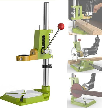 Bohrständer, Bohrständer für Bohrmaschine mit Schraubstock, Verstellbarer Bohrmaschinenständer Tischbohrmaschine Ständer Standbohrmaschine