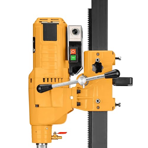 Kernbohrgerät 3950 W an Neigbarer Kernbohrständer mit Transportrollen - Diamant Kernbohrmaschine 580 U/min – Kernbohreinheit 230 V mit