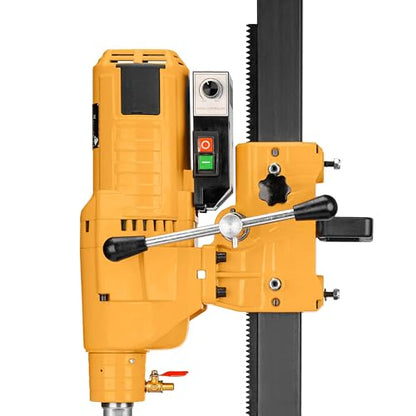 Kernbohrgerät 3950 W an Neigbarer Kernbohrständer mit Transportrollen - Diamant Kernbohrmaschine 580 U/min – Kernbohreinheit 230 V mit