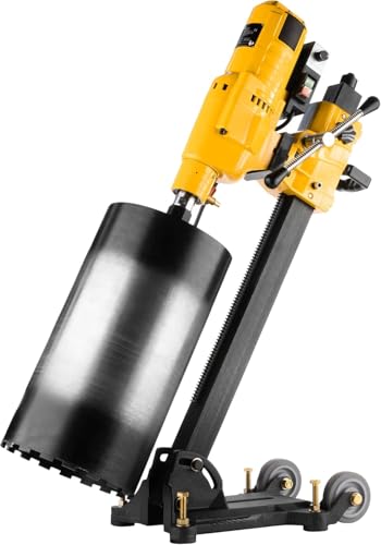 Kernbohrgerät 4350 W an Neigbarer Kernbohrständer mit Transportrollen - Diamant Kernbohrmaschine 760 U/min – Kernbohreinheit 230 V mit