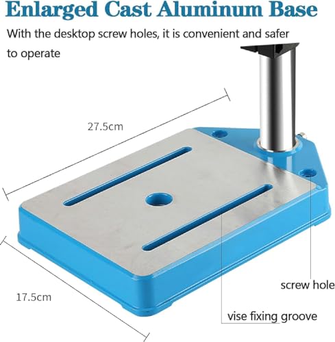 Bohrständer, Bohrständer für Bohrmaschine, Bohrmaschinenständer mit Schraubstock, Tischbohrmaschine Standbohrmaschine - Einloch-Gusseisenbasis