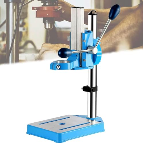 Bohrständer, Bohrständer für Bohrmaschine, Bohrmaschinenständer mit Schraubstock, Tischbohrmaschine Standbohrmaschine - Einloch-Gusseisenbasis