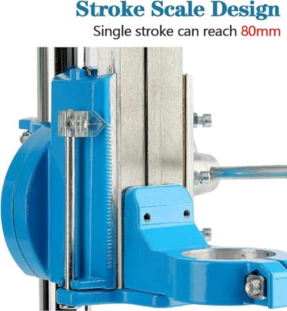 Bohrständer, Bohrständer für Bohrmaschine, Bohrmaschinenständer mit Schraubstock, Tischbohrmaschine Standbohrmaschine - Einloch-Gusseisenbasis