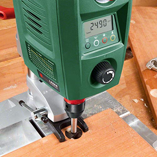 Bosch Home and Garden Tischbohrmaschine PBD 40 (710 W, Max. Bohr-Ø in Stahl/Holz: 13 mm/40 mm, Bohrhub 90mm, im Karton), Grün & Arbeitstisch PWB 600
