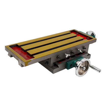 2-Achsen XY FräSmaschine, 270x125mm Mini Metalldrehmaschine BohrstäNder Multifunktion Kreuztisch FräStisch Koordinatentisch Arbeitstisch FräSen
